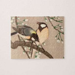Puzzle Japonais Asiatique Koson Bird Chickadee Songbird