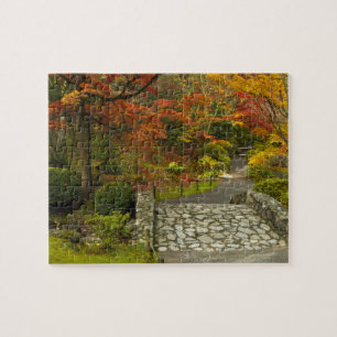 Puzzle japonais d'automne de jardin
