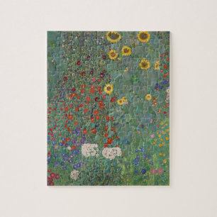 Puzzle Jardin agricole Tournesols par Gustav Klimt Peintu