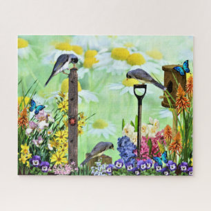 Puzzle Jardin aux fleurs Birdhouse