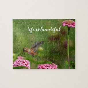Puzzle Jardin aux fleurs de Zinnia