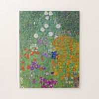 Jardin aux fleurs Gustav Klimt Art Vintage Art Nou