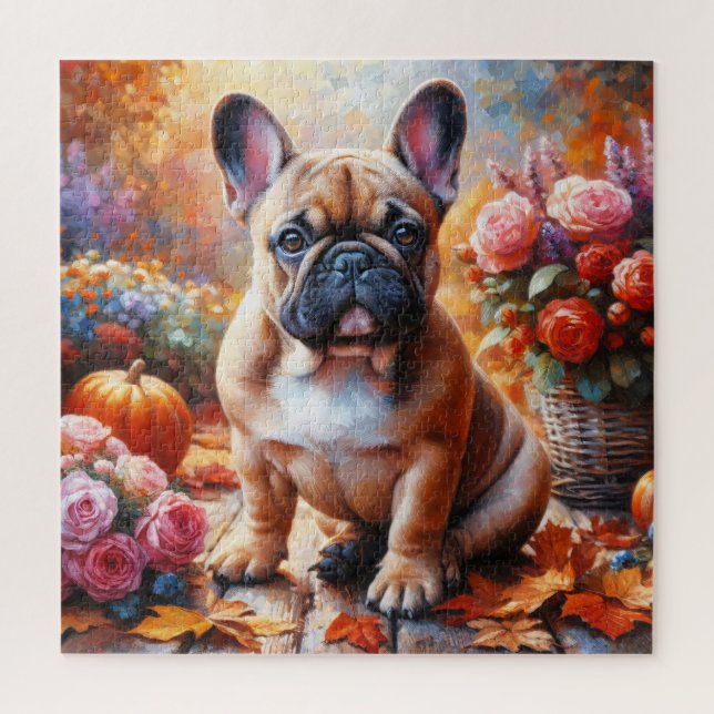 Puzzle Jardin d'automne de Bulldog (Vertical)