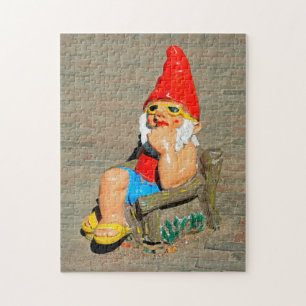 Puzzle Jardin de bronzage gnome 252-pc