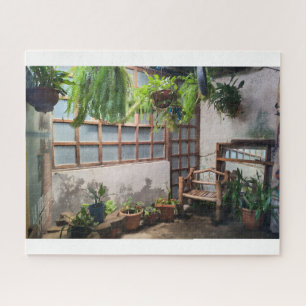 Puzzle Jardin de cour paisible au Guatemala - Détente