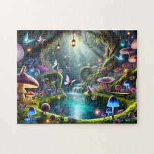 Puzzle Jardin de fées secret Bois enchanté Fantaisie