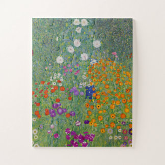 Puzzle Jardin de fleurs par Gustav Klimt