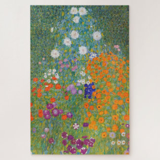 Puzzle Jardin de fleurs par Gustav Klimt