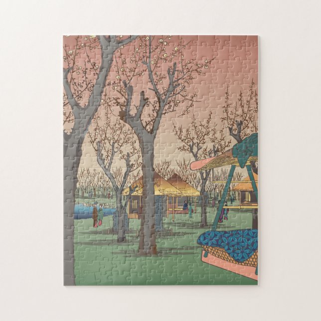 Puzzle Jardin De Plums Par Hiroshige (Vertical)