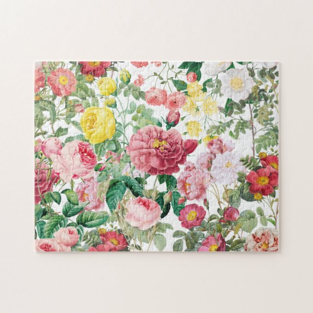 Puzzle Jardin de printemps Vintage Rose  (Horizontal)