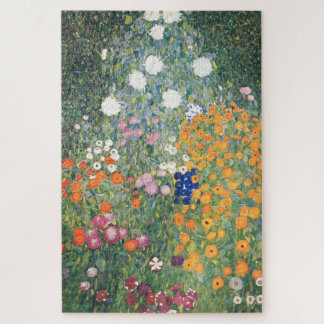 Puzzle Jardin des fleurs Gustav Klimt