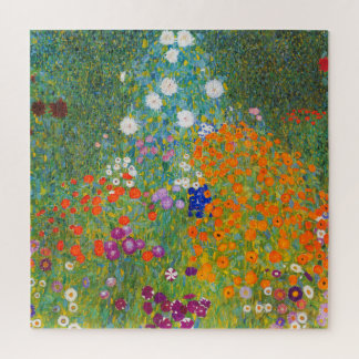 Puzzle Jardin des fleurs par Gustav Klimt