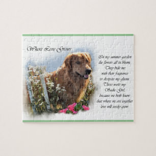 Puzzle Jardin d'été du Golden Retriever