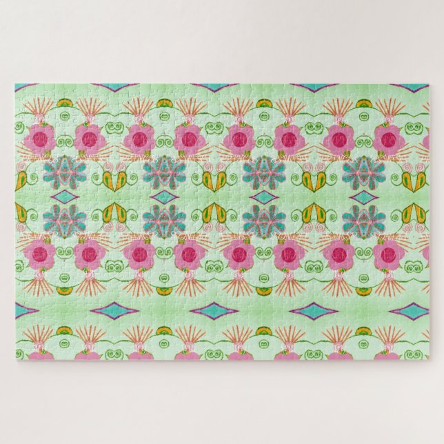 Puzzle Jardin Éclectique Enchantant : Beauté Florale Dive (Horizontal)