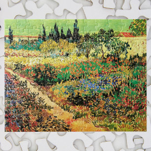 Puzzle Jardin fleuri avec chemin par Vincent van Gogh