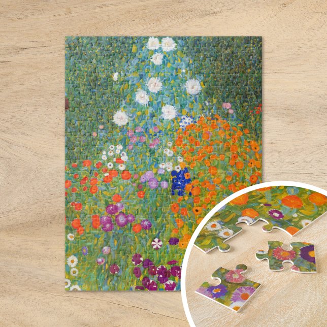 Puzzle Jardin fleuri | Gustav Klimt (Créateur téléchargé)