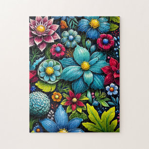 Puzzle Jardin floral de l'Imaginaire