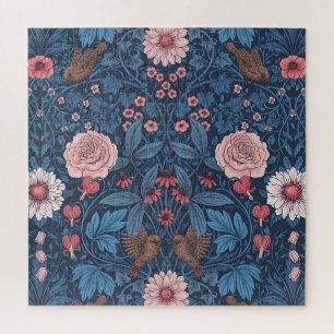 Puzzle Jardin sauvage en bleu