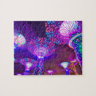 Puzzle Jardins le long de la baie de Singapour.