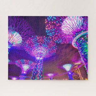 Puzzle Jardins le long de la baie de Singapour. Jigsaw Pu