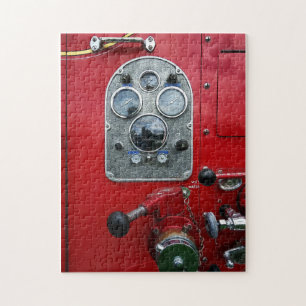 Puzzle Jauges sur vieux camion de pompiers