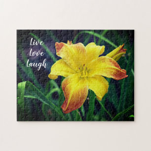 Puzzle Jaune et orange Daylily Motivational