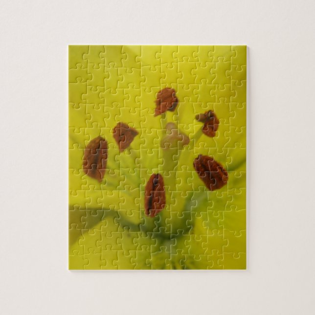 Puzzle jaune Lily Floral (Vertical)