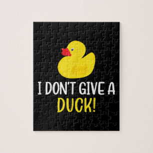 Puzzle Je ne donne pas de canard drôle en caoutchouc cana