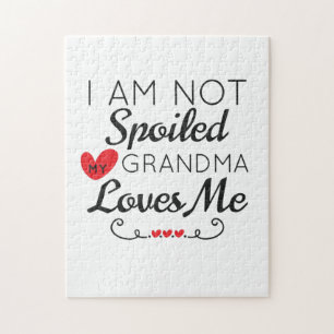 Puzzle Je Ne Suis Pas Gâché Ma Grand-Mère M'Aime Famille
