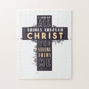 Puzzle Je Peux Faire Toutes Les Choses Par Jésus-Christ 