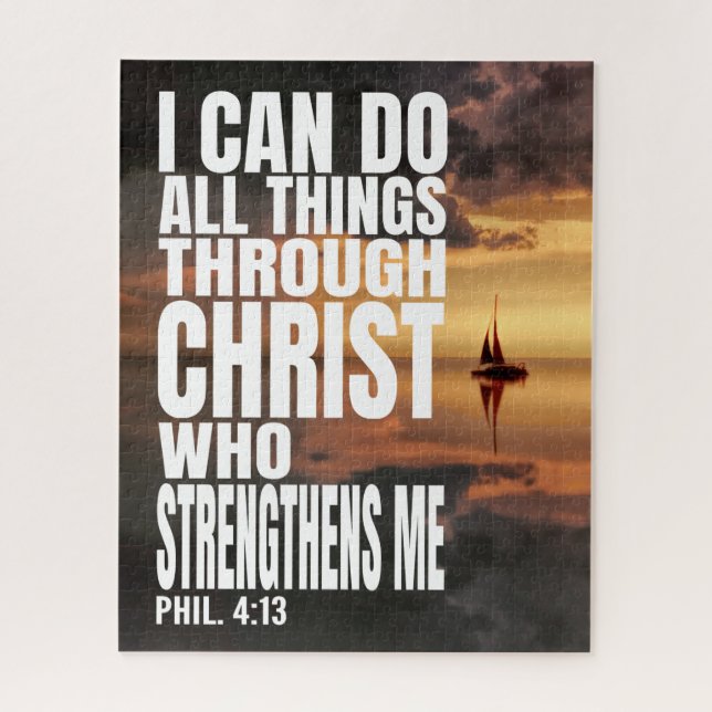 PUZZLE JE PEUX FAIRE TOUTES LES CHOSES PAR LE CHRIST QUI  (Vertical)