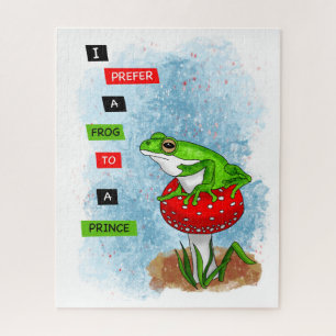 Puzzle Je préfère une grenouille à un prince Artwork de