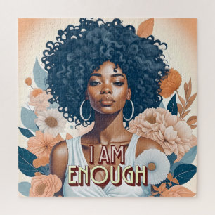 Puzzle Je suis assez l'affirmation de la femme noire