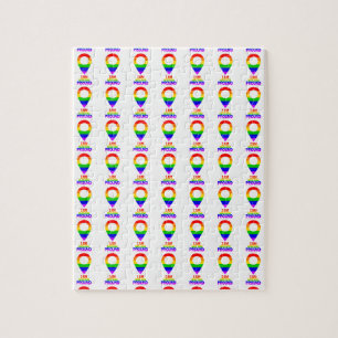 Puzzle Je suis ici et fière LGBT