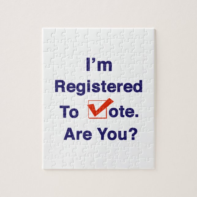 Puzzle Je suis inscrit au vote 2026 (Vertical)