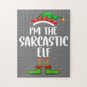 Puzzle Je suis le groupe de famille Sarcastic Elf Shirt M