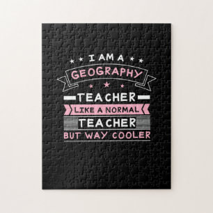 Puzzle Je Suis Professeur De Géographie
