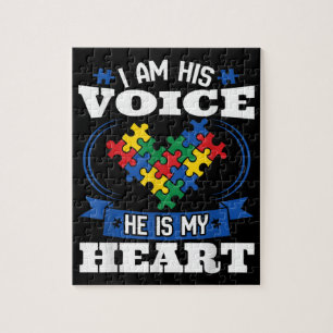 Puzzle Je Suis Sa Voix Il Est Mon Coeur Sensibilisation s