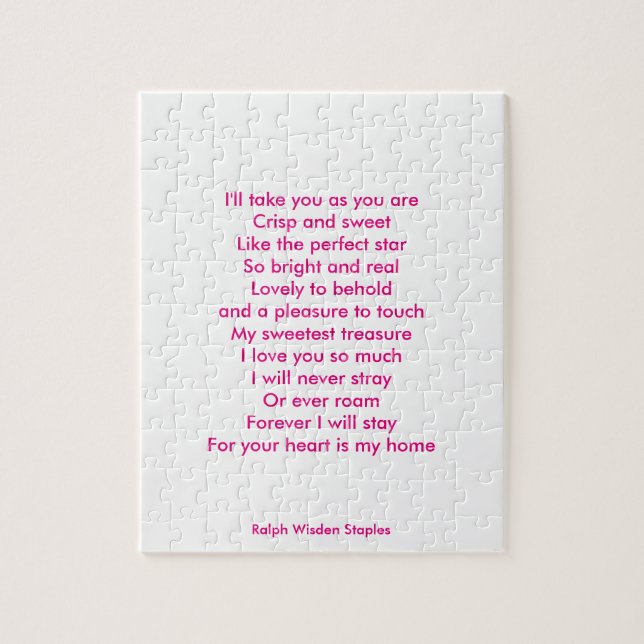 Puzzle Je t'aime (Vertical)