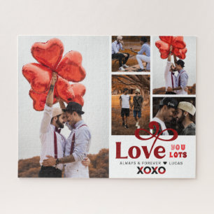 Puzzle Je t'aime beaucoup Collage de 5 photos pour la S