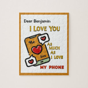 Puzzle Je T'Aime Drôle Humour Téléphone 