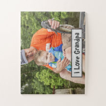Je t'aime grand-père Photo Texte personnalisé Cade
