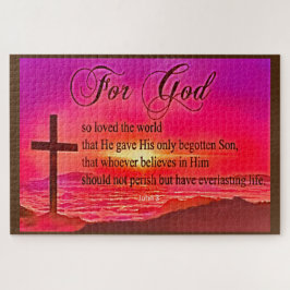 Puzzle Jean 3:16 Pour Dieu si aimé le monde 1014 Pièce