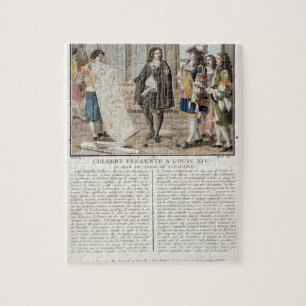 Puzzle Jean Baptiste Colbert (1619-83) présente la carte