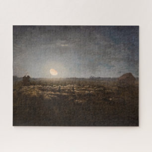 Puzzle Jean-Francois Millet - Plié, Lune 1872