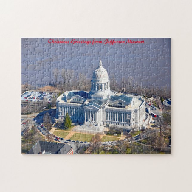 Puzzle Jefferson City Missouri.Salutations de Noël (Horizontal)