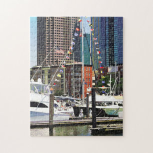 Puzzle Jersey City NJ - Pennants de bateaux