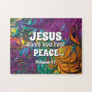 Puzzle JÉSUS Abstrait DONNE UNE PAIX RÉELLE Christian Pur