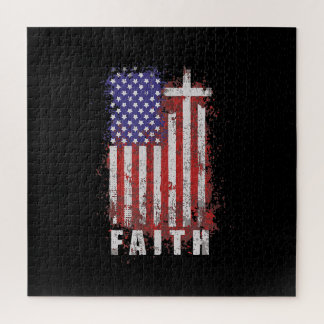 Puzzle Jésus amour | Foi chrétienne patriotique Jésus USA