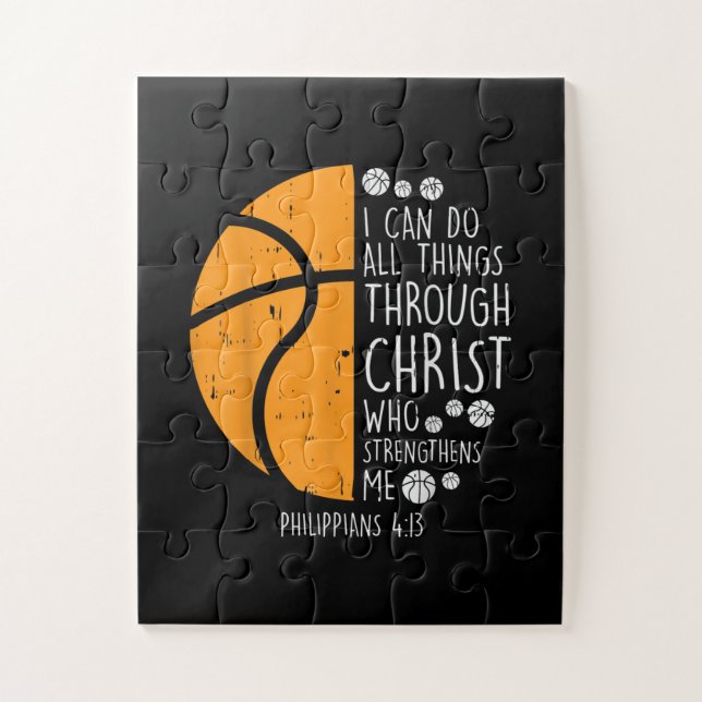 Puzzle Jésus amour | Je Peux Faire Tout Par Le Christ (Vertical)